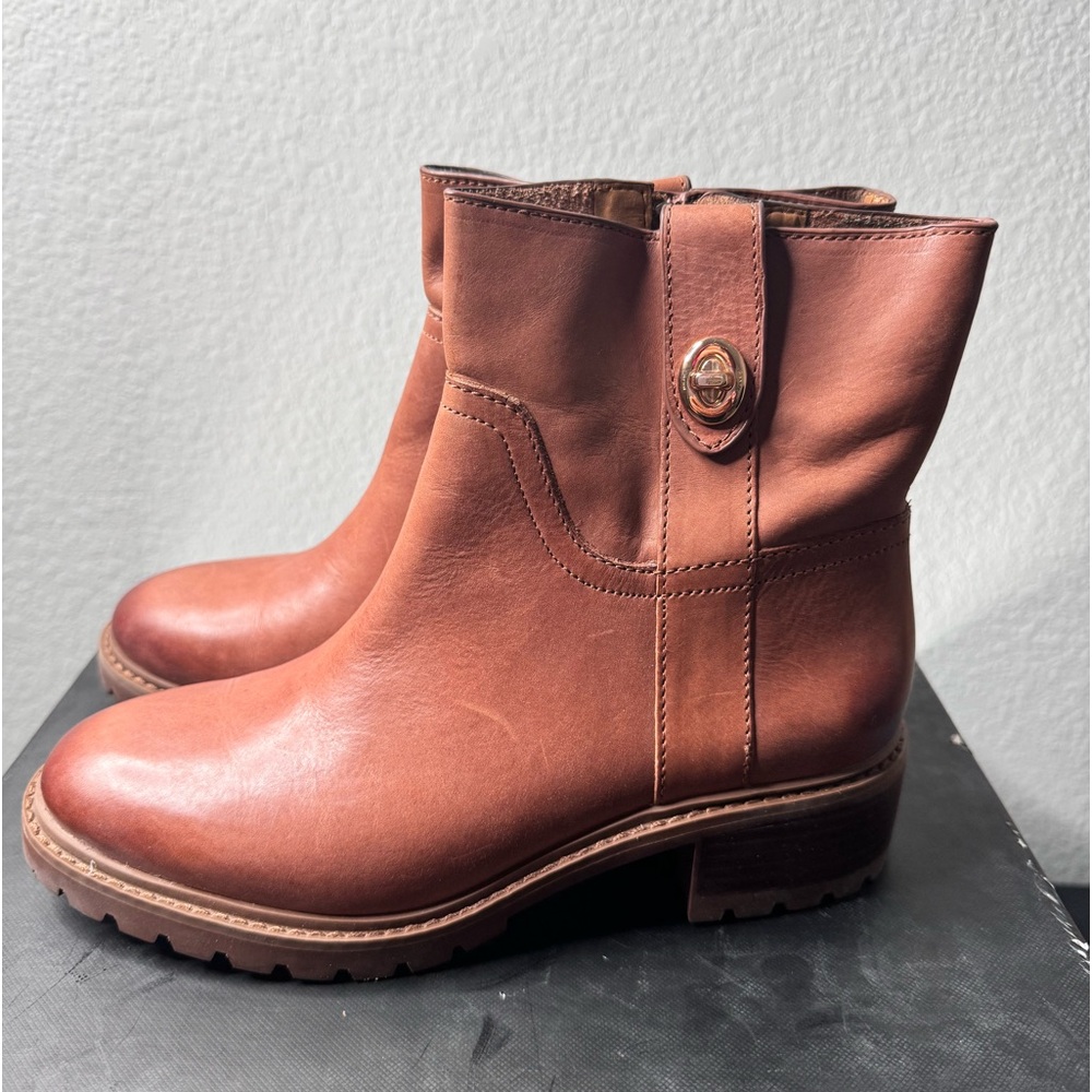 Coach Georgetta Light Wax Calf Saddle Burnished - Picture 3 of 5